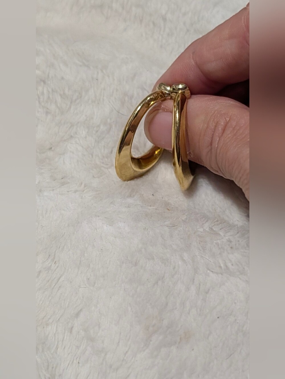 Gold Hoop Clip On Drop Earrings - Classic Women Jewelry